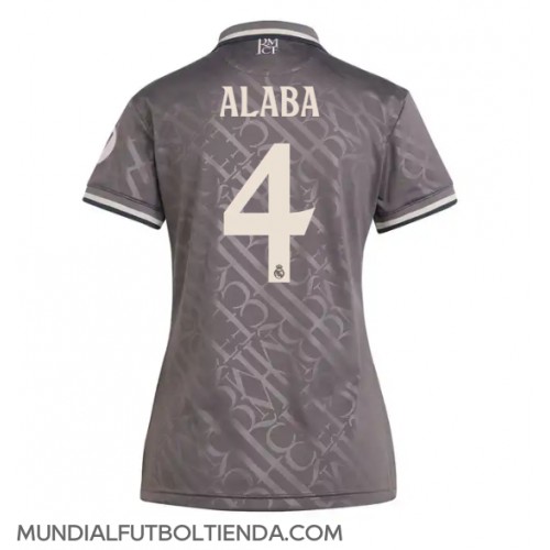 Camiseta Real Madrid David Alaba #4 Tercera Equipación Replica 2024-25 para mujer mangas cortas